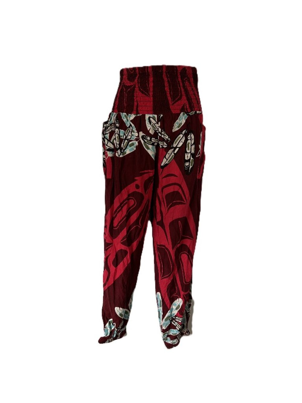 Native Northwest Totem Print Jogger Style Pants OS S-L